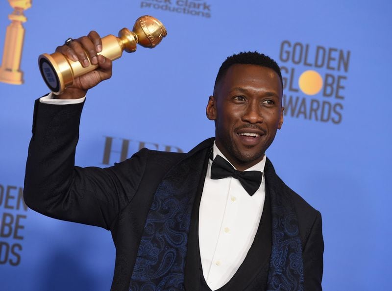 Mahershala Ali poses in the press room with the award for best performance by an actor in a supporting role in any motion picture for "Green Book" at the 76th annual Golden Globe Awards at the Beverly Hilton Hotel on Sunday, Jan. 6, 2019, in Beverly Hills, Calif.