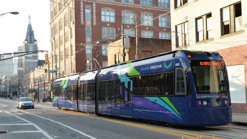 The Atlanta Streetcar wraps up its first year of service. A review by The Atlanta Journal-Constitution finds the system fell short of early ridership projections, though city and streetcar boosters say they’re pleased with first year performance. What changes will it make in 2016 to attract new riders? (AJC FILE PHOTO)
