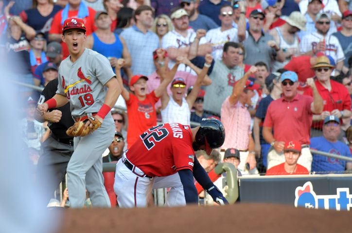 Photos: Braves host Cardinals again in Game 2 of playoffs