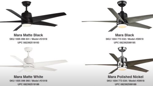 Safety Recall Issued For Ceiling Fans