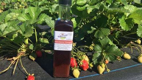 Strawberry Vinegar from Buffalo Creek Berry Farm/Provided by Laura Phillips