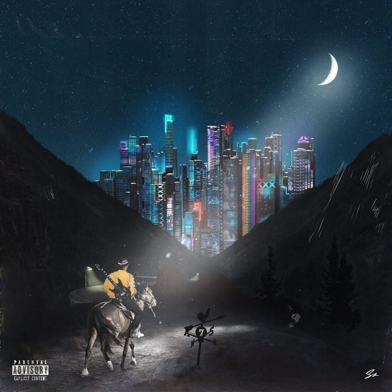 The album cover for "7," the debut EP from Atlanta's Lil Nas X.