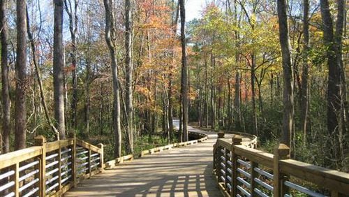 Lilburn will hold an official ribbon cutting at 6 p.m. Oct. 8 for the opening of the 958-foot concrete boardwalk on the Camp Creek Greenway Trail. Courtesy City of Lilburn