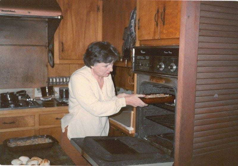 Bill King’s late mother, Mollie Parry King, prepared a huge repast for her family at Thanksgiving. Her granddaughter’s main memory of the holiday is “Grandma in the kitchen early on Thanksgiving Day.” CONTRIBUTED BY BILL KING