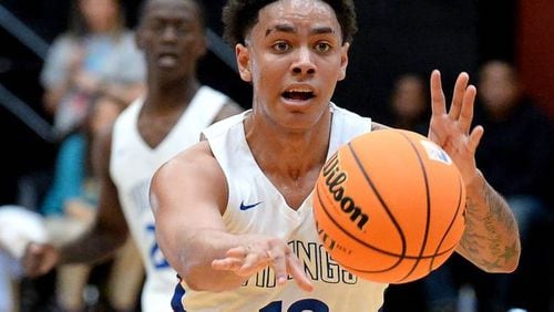 Georgia Tech signee Tristan Maxwell was named Mr. Basketball for the state of North Carolina April 11, 2020. He led North Mecklenburg to the 4A state championship game this season before the coronavirus pandemic canceled the championship. (Photo courtesy Jeff Siner, The Charlotte Observer)