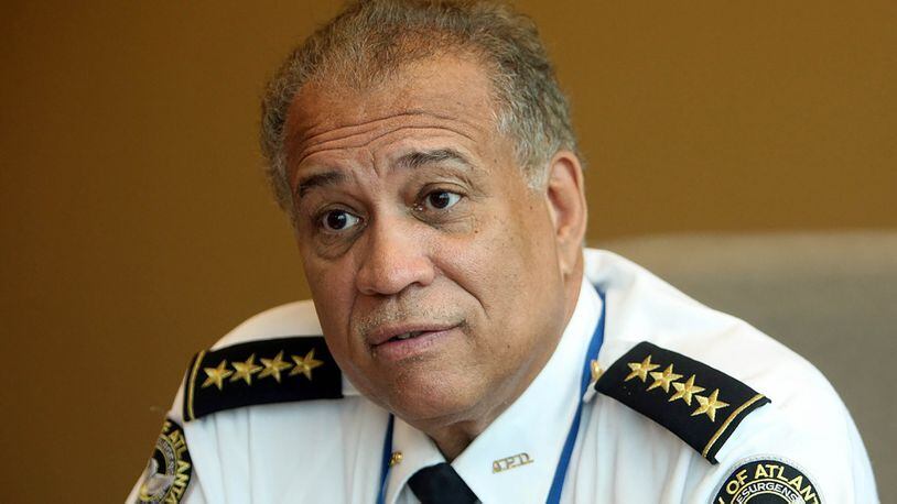 Then-Atlanta Police Chief Richard Pennington is shown during an interview at the Atlanta Police Department on November 23, 2009. (AJC file)