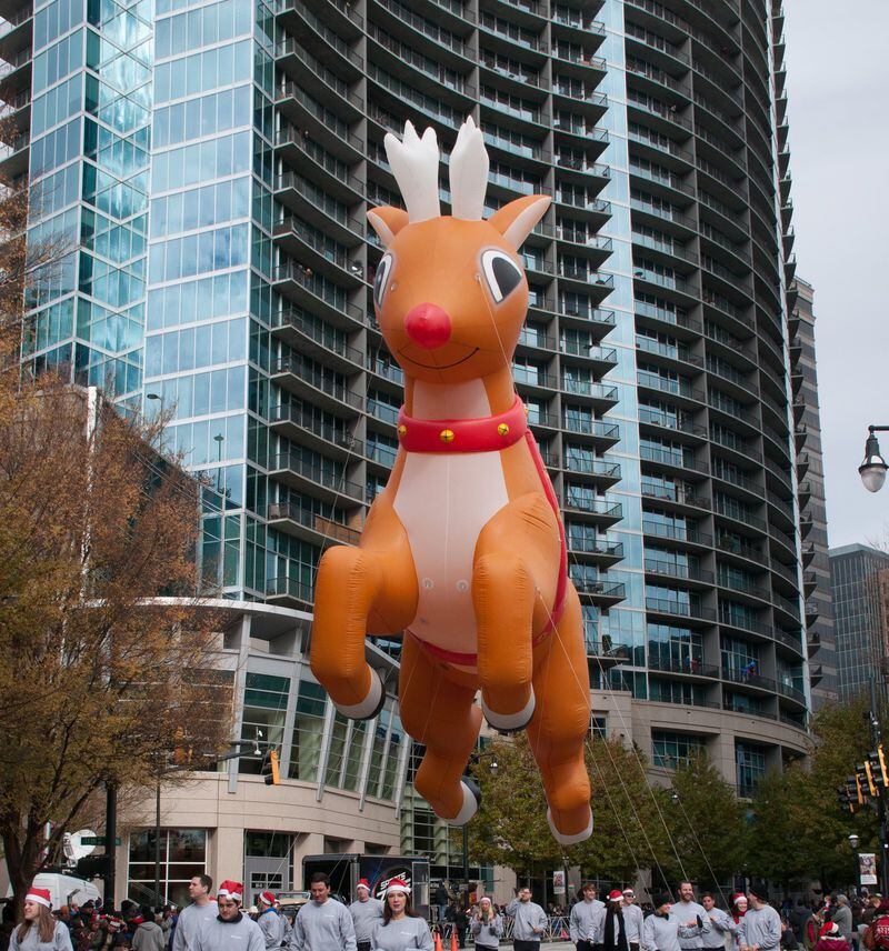 Christmas floats make their way down Peachtree Street in the Children’s Christmas Parade. This year’s parade will be held Dec. 2. COURTESY OF CHILDREN’S HEALTHCARE.