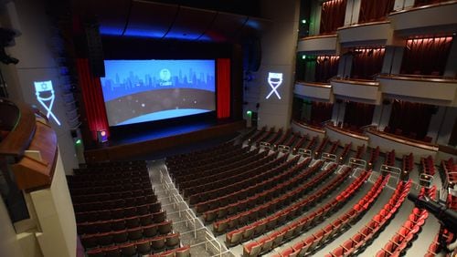 Byers Theatre, a part of City Springs, a $229 million arts-and-government complex in Sandy Springs. An early sell-out of a much-anticipated Itzhak Perlman concert has some residents upset. Two-thirds of the tickets were not available for ordinary purchase. HYOSUB SHIN / HSHIN@AJC.COM