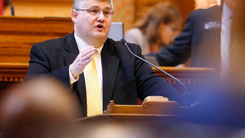 State Sen. David Shafer in Senate chambers in 2015. BOB ANDRES / BANDRES@AJC.COM