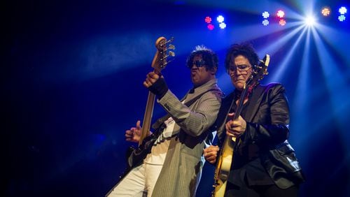 Mark "Brownmark" Brown and Wendy Melvoin of The Revolution bring the funk to the Tabernacle on Feb. 24, 2018. Photo: Ryan Fleisher/Special to the AJC