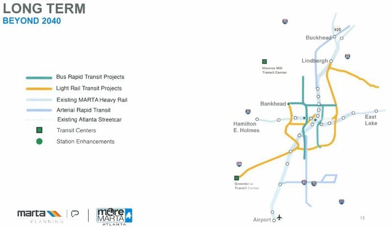 MARTA's long-term plans for expansion in the city of Atlanta.