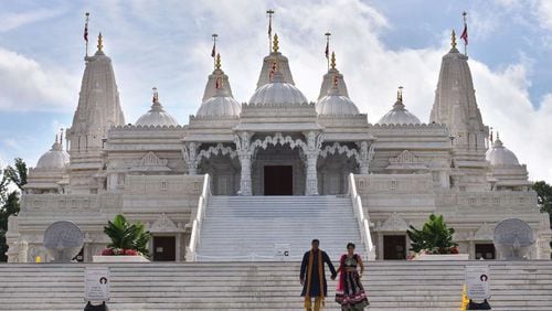 The BAPS Shri Swaminarayan Mandir in Lilburn is a draw for many immigrants. A new study shows the share of Gwinnett County adults who are immigrants more than quadrupled over the last 25 years.