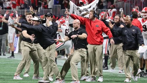 Georgia will spend nearly $5 million more to compensate its football coaches and support staff in Fiscal Year 2019 than it did in 2018. Curtis Compton / ccompton@ajc.com