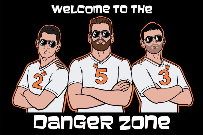 The drawing of the Danger Zone tifo. (Courtesy of Hype Depot)