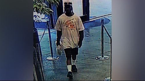 Atlanta police are searching for a man they say sexually assaulted a security guard at the Central Library.