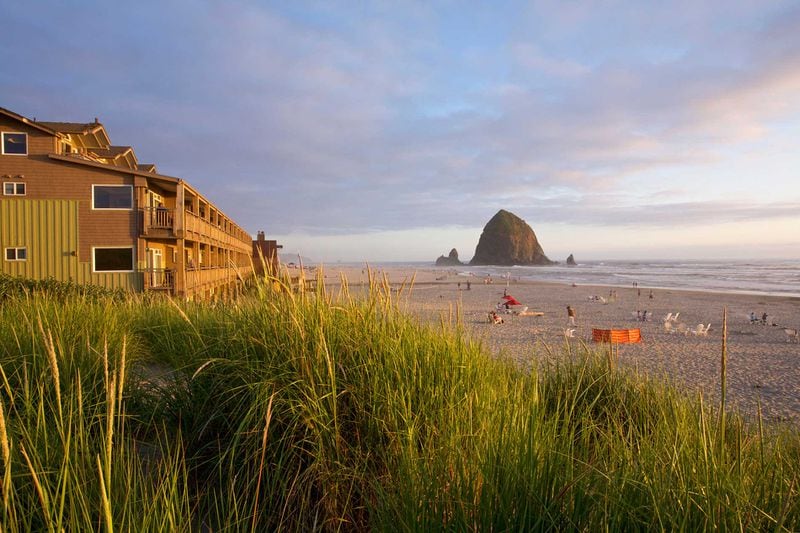 In April, Haystack Rock in Cannon Beach, Oregon, becomes a birding hotspot along the Pacific Flyway migration path.
(Courtesy of Surfsand Resort)