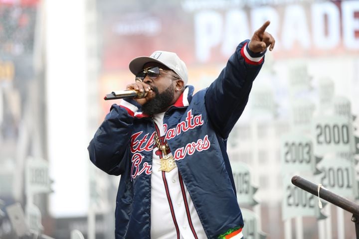 Georgia's own Big Boy performs at Truist Park during the celebrations of the 2021 World Series Champions The Atlanta Braves Friday, November 5, 2021.
Miguel Martinez for The Atlanta Journal-Constitution