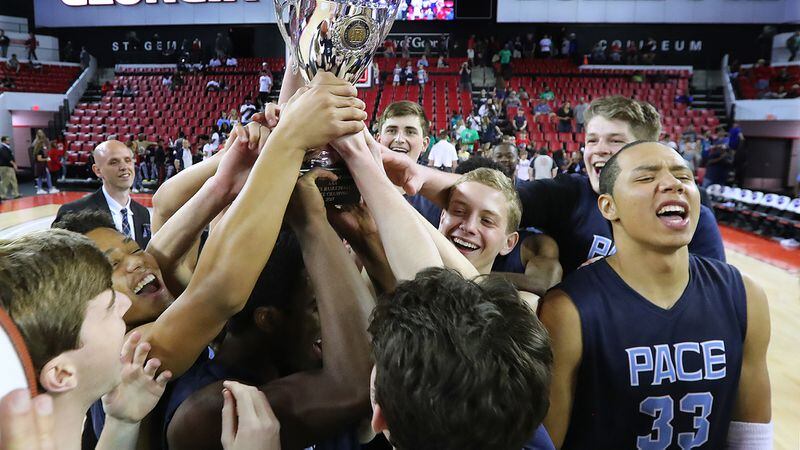  Pace Academy won the Class AAA boys state championship in 2017. (Curtis Compton/AJC)