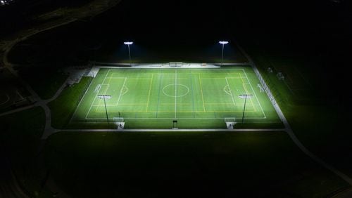 Johns Creek recently approved a contract for the installation of lighting at the Newtown Park Lacrosse Field, 3150 Old Alabama Road. (Courtesy Musco Sports Lighting)