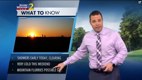 Friday should see a mix of clouds and sunshine, but it will be cooler with a projected high of 52 degrees, according to Channel 2 Action News.