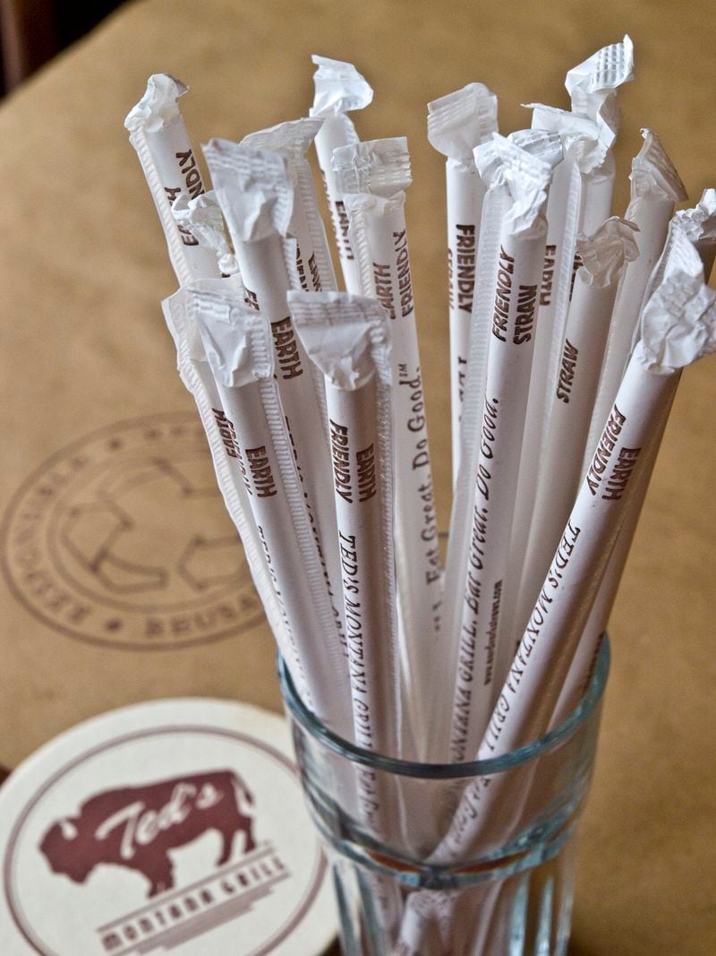 Ted's Montana Grill has been at the forefront of the paper straw movement in restaurants, aiming to prevent plastic straws from ending up in landfills. Courtesy of Ted’s Montana Grill