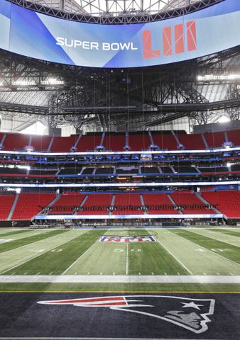 Photos: The field is shaping up for Atlanta’s Super Bowl