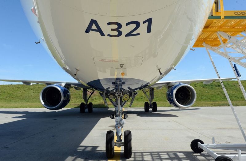 A Delta Air Lines Airbus A321 aircraft. AJC File Photo 
