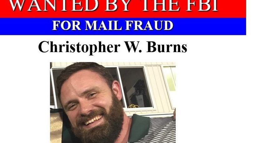 A month after he dropped out of sight, financial adviser Christopher Burns was charged with mail fraud by federal authorities.