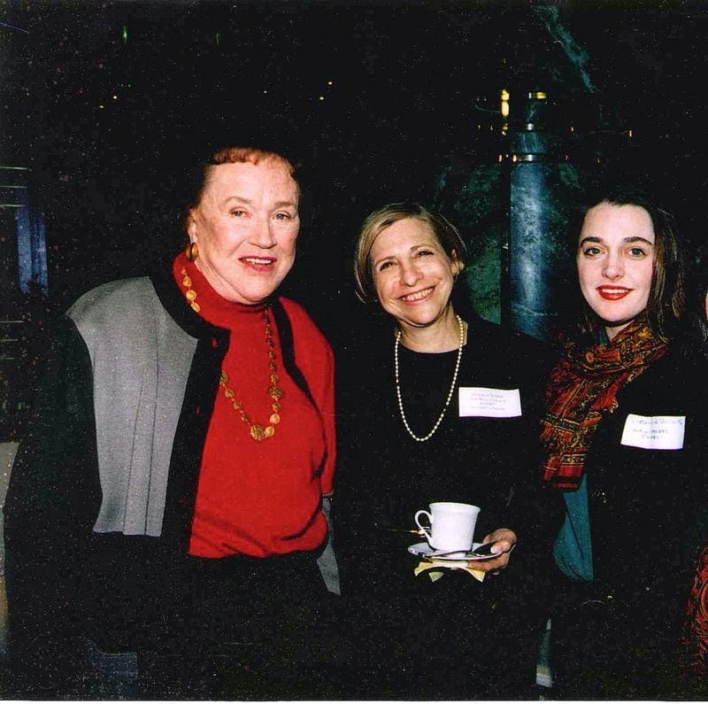 “I would not be the cook or woman I am today if not for Nathalie Dupree,” said Southern cookbook author Virginia Willis. Here, Willis (right) poses with Dupree (center) and Julia Child at a Food Network event in the early 1990s. CONTRIBUTED BY VIRGINIA WILLIS