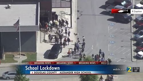 A stabbing at Alexander High School prompted officials to lock down the campus for nearly two hours Tuesday.
