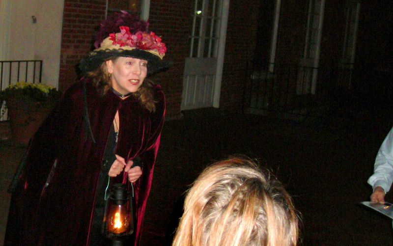 Joni Goodin leads guests on the Ghosts of Marietta Tour. (Courtesy of Ghosts of Marietta)