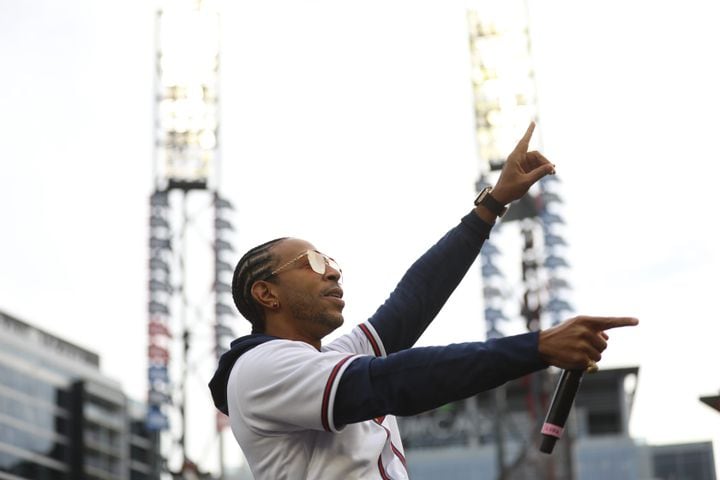 With a selection of all his hits, Ludacris put all the attendees to dance in Truis Park during the ceremonies of the new 2021 World Series Champions on Friday, November 5, 2021.
Miguel Martinez for The Atlanta Journal-Constitution