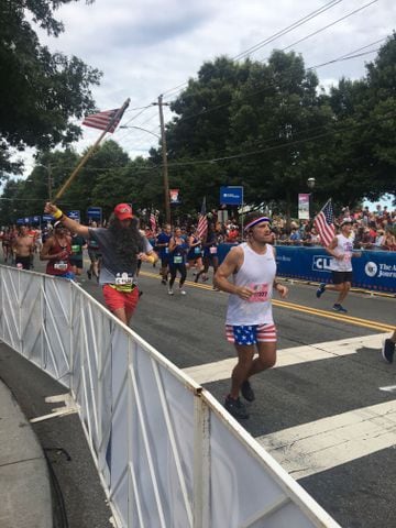 See the most interesting costumes from the 50th running AJC Peachtree Road Race