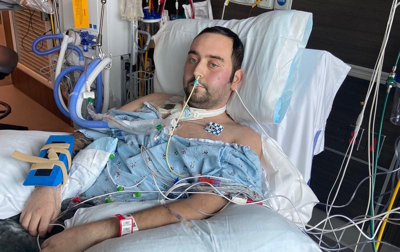 When Blake Bargatze arrived from Florida to Atlanta's Piedmont Hospital, his condition remained grave.  "I don't want to die," he told his mother. (Contributed)