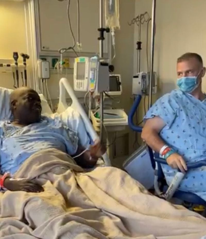 Russell Dallas of Douglasville received a kidney last year from Randy Simpkins.  Doctors said chances had been slim that Dallas would find a kidney. But he an Simpkins were what hospital staff dubbed a "miracle match."