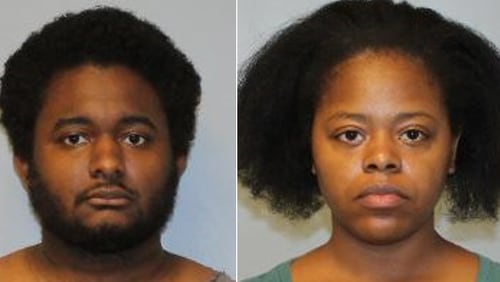 Jerrail Maurice Mickens (left) and Porscha Danielle Mickens are charged with felony murder and first-degree cruelty to children.