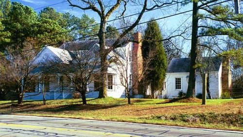 The Hudson-Nash farmhouse will be moved across the street to the county’s Yellow River Post Office historic site on Five Forks Trickum Road between Lilburn and Snellville. Courtesy OldPlaces.org