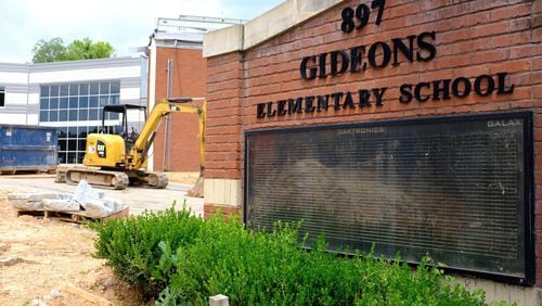 In 2017, Atlanta Public Schools turned over the operation of Gideons Elementary School to the Kindezi School, an operator of local charter schools. The school is undergoing a renovation, and construction work is scheduled to conclude by August 2019. The school is pictured here in a photo taken on June 20, 2019. VANESSA MCCRAY/VANESSA.MCCRAY@AJC.COM