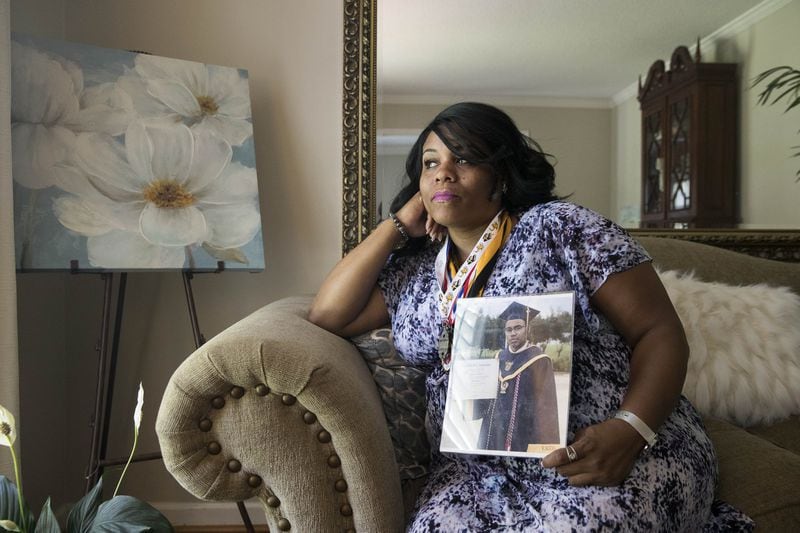  Tamesha Torrance speaks about her late son, Joshua Torrance, at her family’s Mableton residence. Joshua was killed a few days after he graduated from Atlanta Public School’s B.E.S.T. Academy. ALYSSA POINTER/ALYSSA.POINTER@AJC.COM