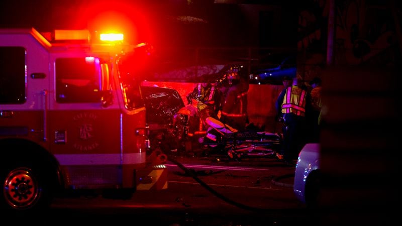 Atlanta firefighters were on the scene of the fatal crash.