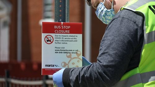 MARTA has eliminated dozens of bus routes for the foreseeable future during the coronavirus pandemic. Many regular riders are scrambling to find other ways to get to work and other destinations. (MARTA PHOTO).