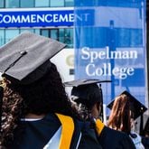 The president of Spelman College says most of a historic $100 million donation will fund scholarships for students. (Jenni Girtman for The Atlanta Journal-Constitution