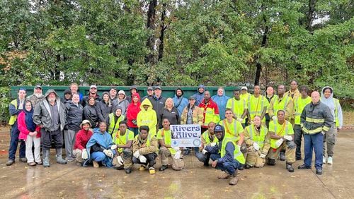 The HCWA welcomed 43 volunteers to this year’s Henry County Rivers Alive cleanup. (Photo Courtesy of Henry County Water Authority)