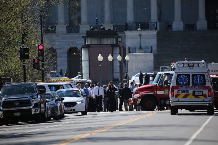 Photos: Man with gun shot at U.S. Capitol