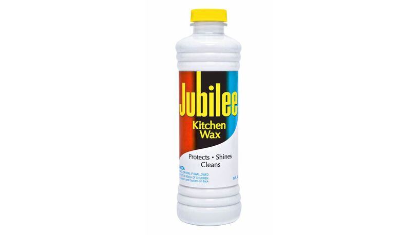 Jubilee kitchen wax offers a dose of nostalgia while removing grease spots and polishing laminate countertops and chrome bathroom fixtures. The creamy liquid also works on wood, vinyl, leather and plastic.