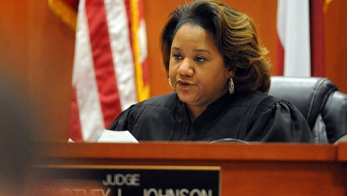 DeKalb Superior Court Chief Judge Courtney L. Johnson during the corruption trial against former DeKalb CEO Burrell Ellis in 2015. KENT D. JOHNSON /KDJOHNSON@AJC.COM