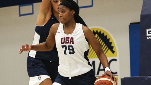 Sania Feagin played three varsity seasons at Forest Park High School in Georgia, winning 2020 Gatorade Georgia Player of the Year. Feagin is committed to play for the University of South Carolina in 2021-22. Feagin was selected on May 16 as a member of the 2021 USA U19 World Cup Team.
