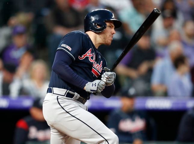 Photos: Braves seek another win over the Rockies