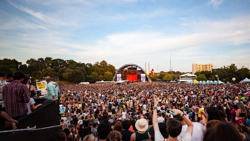 The crowd gathers to catch Billie Eilish at Music Midtown in September 2019.
