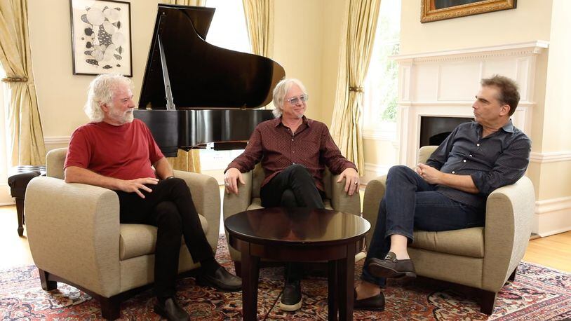 (From left) Chuck Leavell, Mike Mills of R.E.M. and Robert McDuffie will perform "A Night of Georgia Music" at Atlanta Symphony Hall on Sept. 29, 2019.